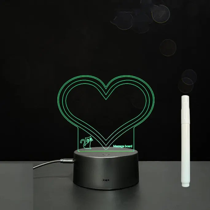3D Acrylic Board Handwriting Message Board LED Light null