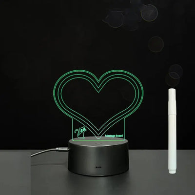 3D Acrylic Board Handwriting Message Board LED Light null