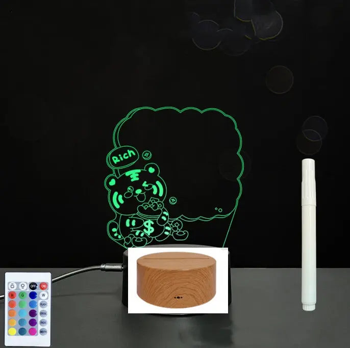 3D Acrylic Board Handwriting Message Board LED Light null