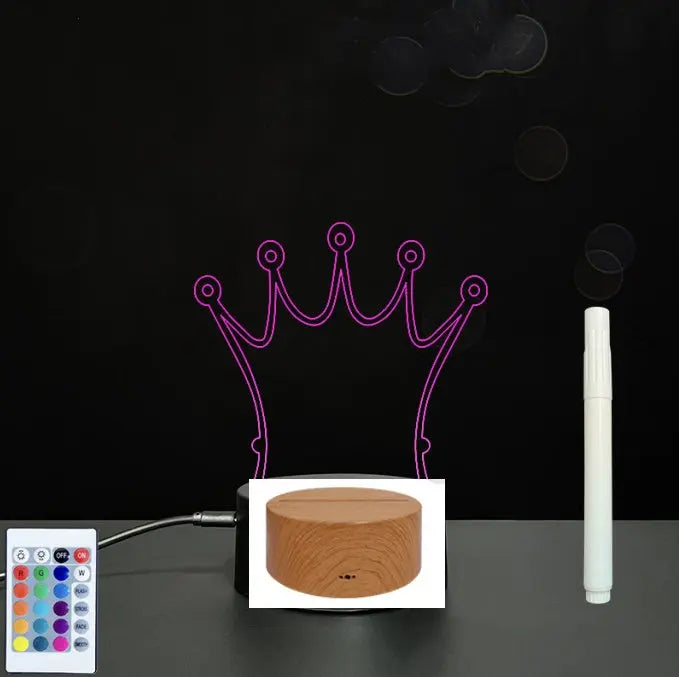 3D Acrylic Board Handwriting Message Board LED Light null