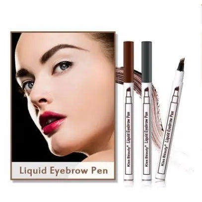 Waterproof Natural Eyebrow Pen Four-claw Eye Brow Tint Fork Tip Eyebrow Tattoo Pencil null