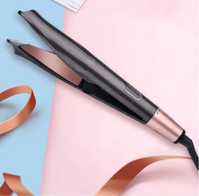 2 In1 Professional Hair Straightener Hair Crimper Dry/Wet Hair Straightening Curling Comb null