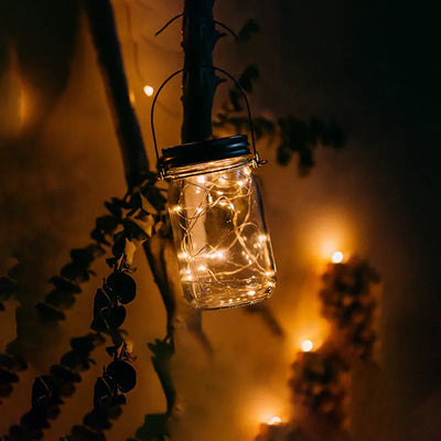 Solar Mason Jar  Light Decoration Mason Jar Light Outdoor Hanging Light Mason Jar Light String null