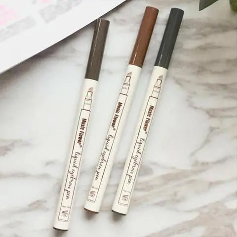 Waterproof Natural Eyebrow Pen Four-claw Eye Brow Tint Fork Tip Eyebrow Tattoo Pencil null