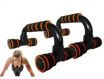 H-shaped Push-up Stand Sponge Hand Grip ABS Fitness Chest Training Grip Bar Fitness Exercise Trainer null