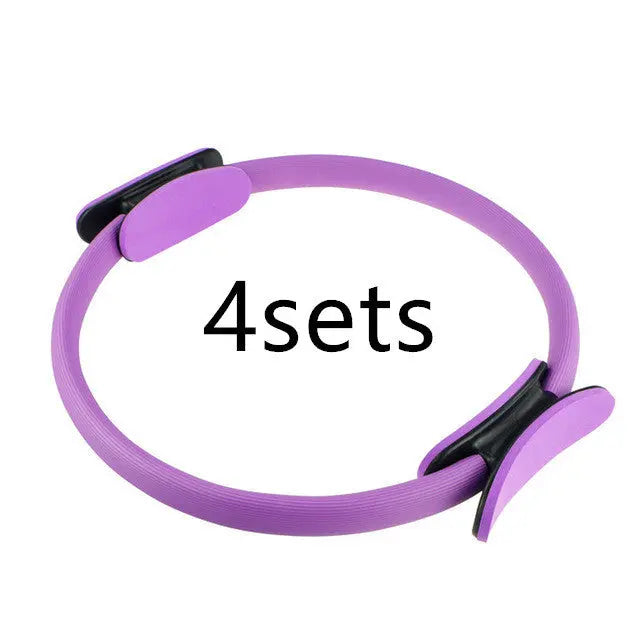Yoga Fitness Pilates Ring Women Girls Circle Magic Dual Exercise Home Gym Workout Sports Lose Weight Body Resistance null