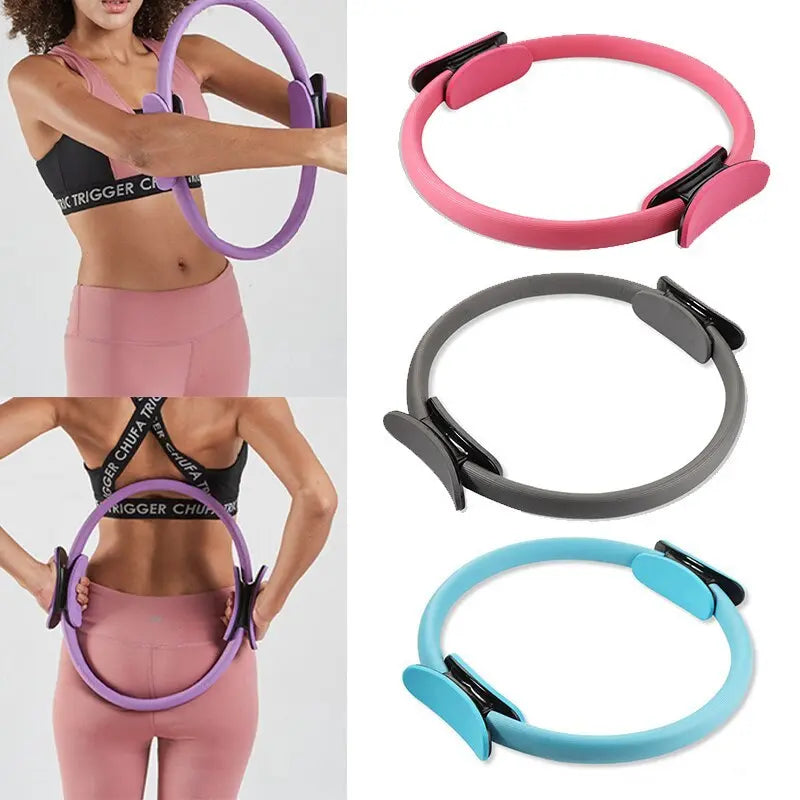 Yoga Fitness Pilates Ring Women Girls Circle Magic Dual Exercise Home Gym Workout Sports Lose Weight Body Resistance null