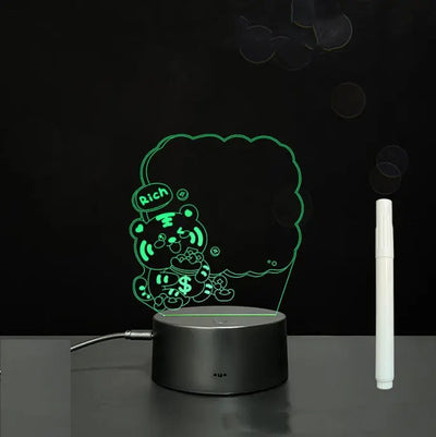 3D Acrylic Board Handwriting Message Board LED Light null