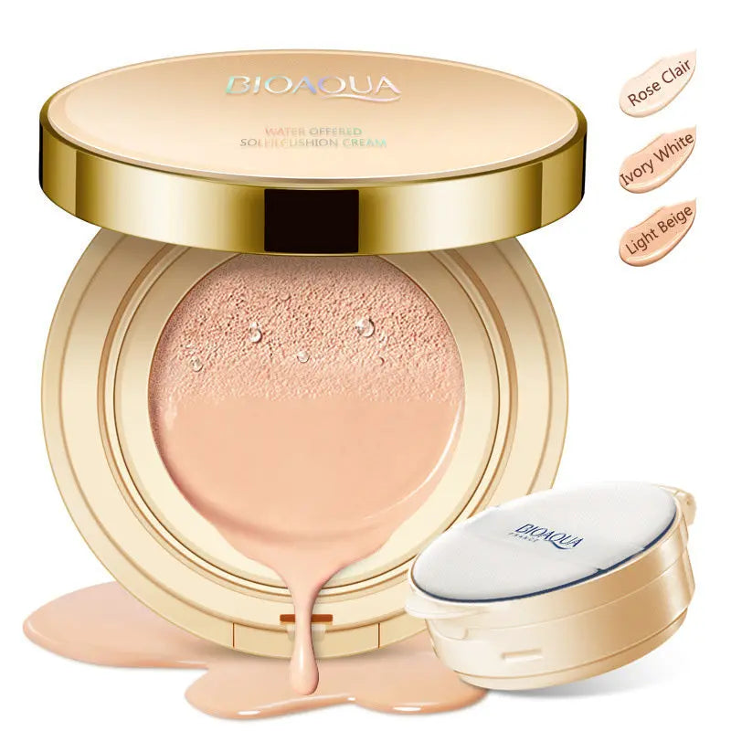 Bioaqua Air Cushion BB Cream 3 Color Concealer Moisturizing Foundation Whitening Flawless Makeup Bare For Face Beauty Makeup null