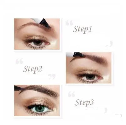 Waterproof Natural Eyebrow Pen Four-claw Eye Brow Tint Fork Tip Eyebrow Tattoo Pencil null