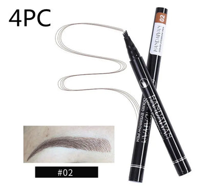Microblading Eyebrow Pencil Waterproof Fork Tip Tattoo Pen Tinted Fine Sketch.