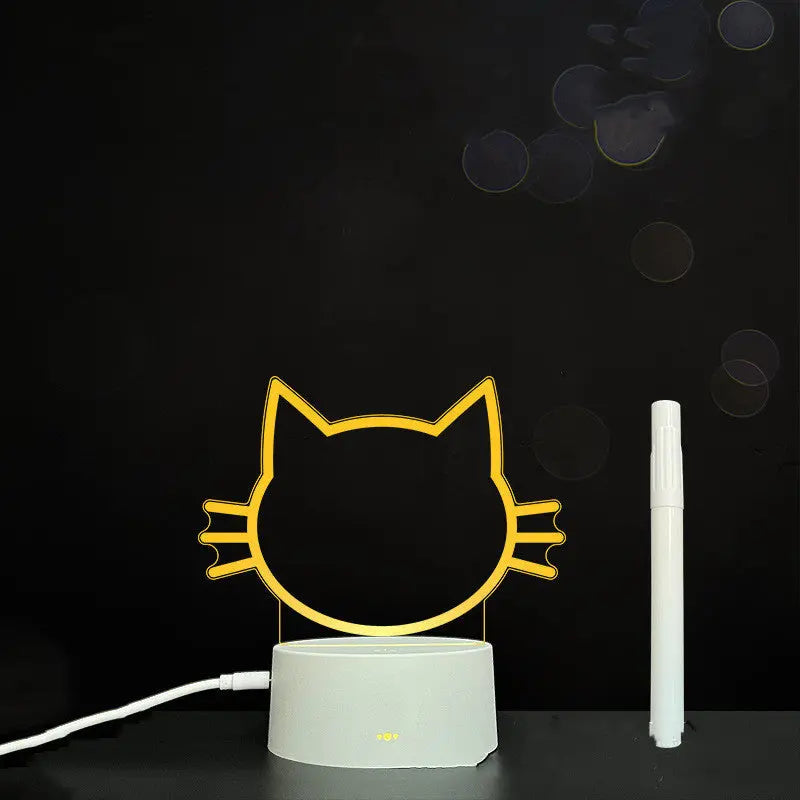 3D Acrylic Board Handwriting Message Board LED Light null