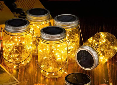 Solar Mason Jar  Light Decoration Mason Jar Light Outdoor Hanging Light Mason Jar Light String null