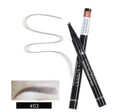 Microblading Eyebrow Pencil Waterproof Fork Tip Tattoo Pen Tinted Fine Sketch.