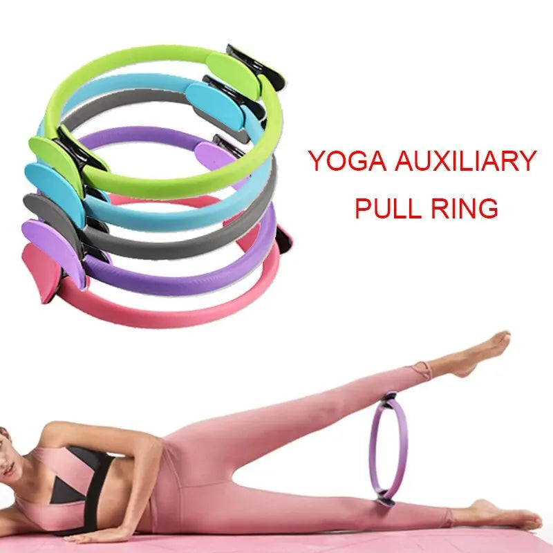 Yoga Fitness Pilates Ring Women Girls Circle Magic Dual Exercise Home Gym Workout Sports Lose Weight Body Resistance null