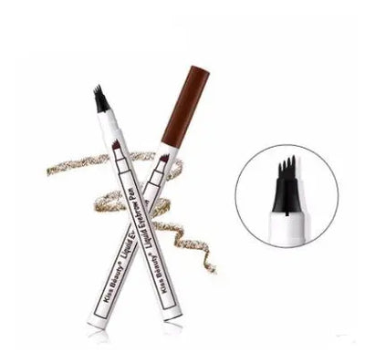 Waterproof Natural Eyebrow Pen Four-claw Eye Brow Tint Fork Tip Eyebrow Tattoo Pencil null