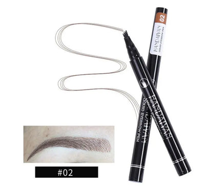 Microblading Eyebrow Pencil Waterproof Fork Tip Tattoo Pen Tinted Fine Sketch.