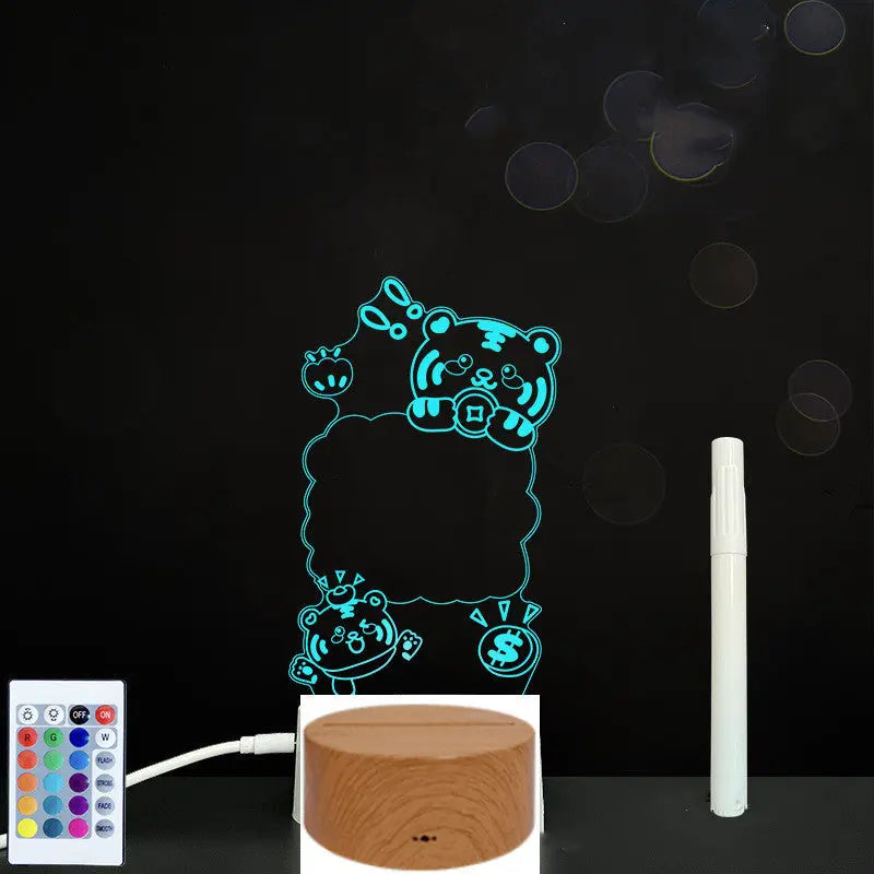 3D Acrylic Board Handwriting Message Board LED Light null