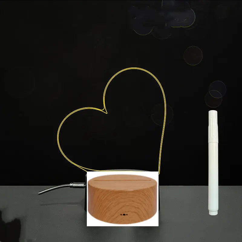 3D Acrylic Board Handwriting Message Board LED Light null