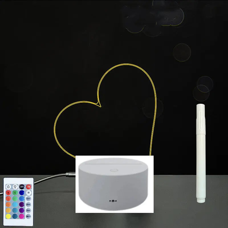 3D Acrylic Board Handwriting Message Board LED Light null