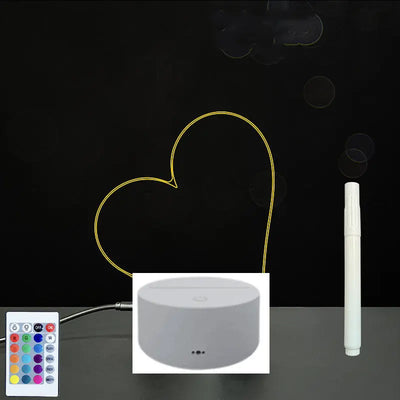 3D Acrylic Board Handwriting Message Board LED Light null