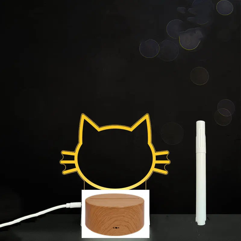 3D Acrylic Board Handwriting Message Board LED Light null