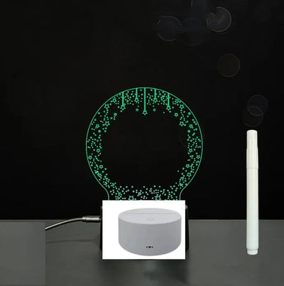 3D Acrylic Board Handwriting Message Board LED Light null