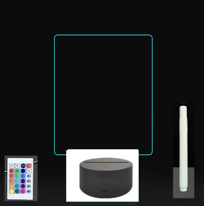 3D Acrylic Board Handwriting Message Board LED Light null