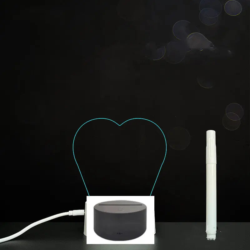 3D Acrylic Board Handwriting Message Board LED Light null