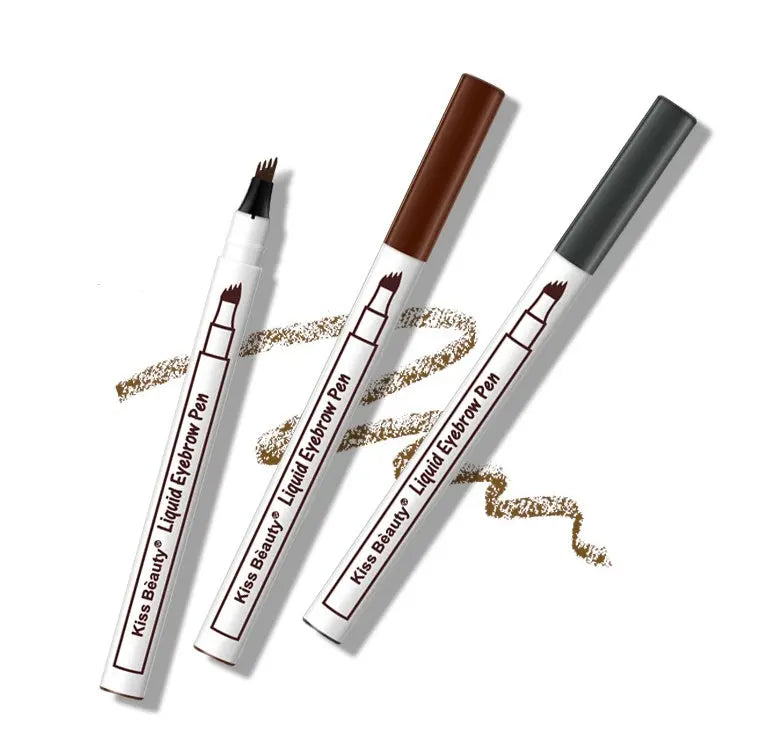 Waterproof Natural Eyebrow Pen Four-claw Eye Brow Tint Fork Tip Eyebrow Tattoo Pencil null