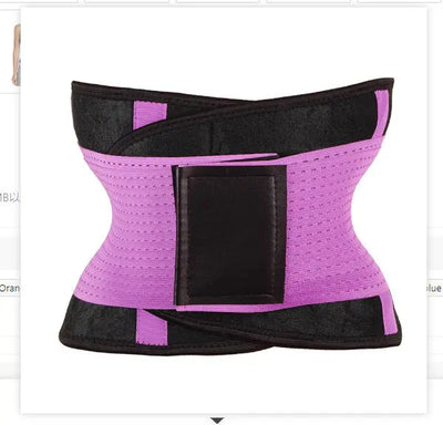 Waist Trimmer Belt Body Shaper Abdominal Trainer Weight Loss Fat Burning Straps null