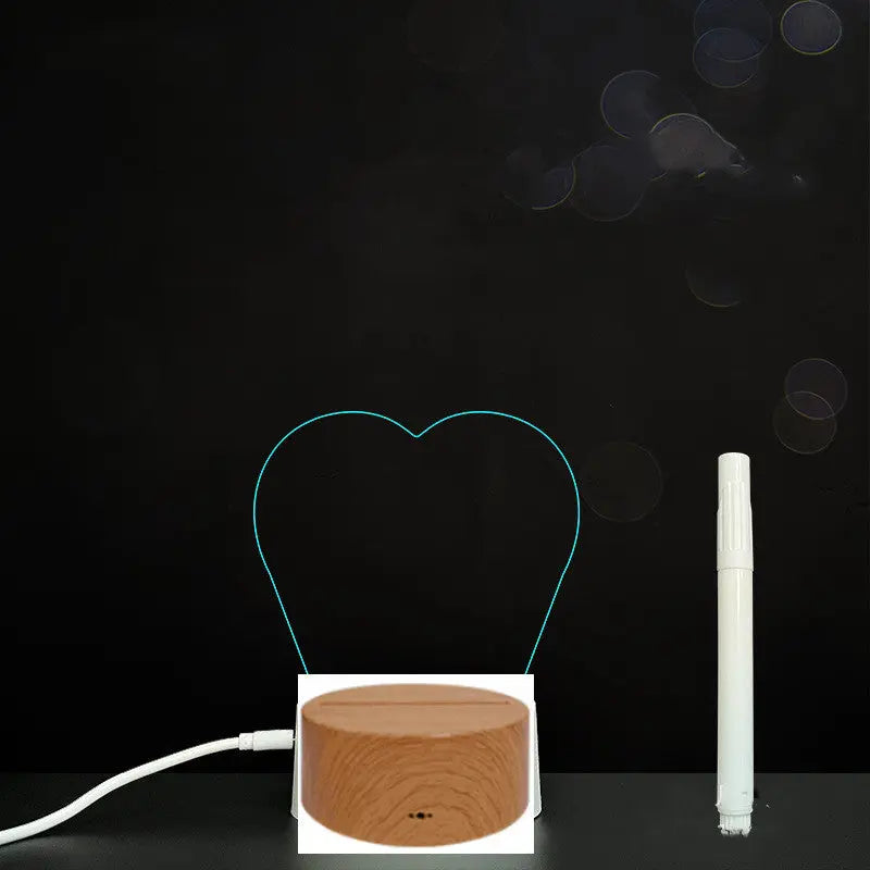 3D Acrylic Board Handwriting Message Board LED Light null