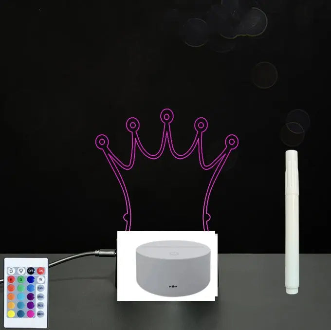 3D Acrylic Board Handwriting Message Board LED Light null