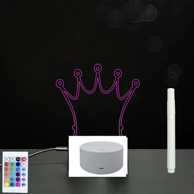 3D Acrylic Board Handwriting Message Board LED Light null