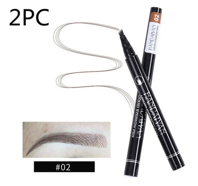 Microblading Eyebrow Pencil Waterproof Fork Tip Tattoo Pen Tinted Fine Sketch.