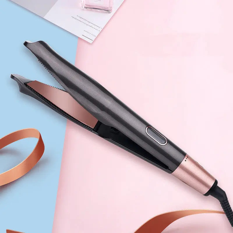 2 In1 Professional Hair Straightener Hair Crimper Dry/Wet Hair Straightening Curling Comb null