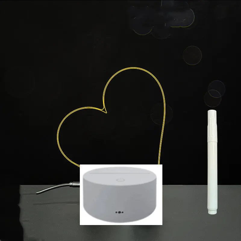 3D Acrylic Board Handwriting Message Board LED Light null