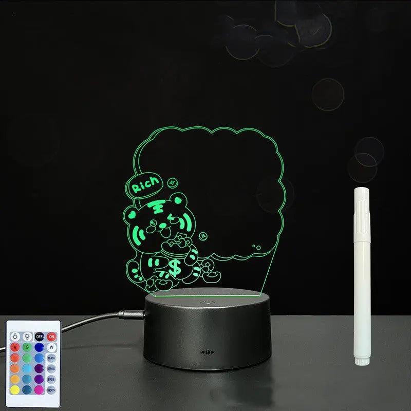 3D Acrylic Board Handwriting Message Board LED Light null