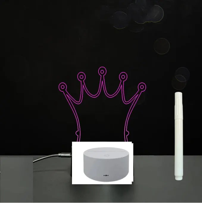 3D Acrylic Board Handwriting Message Board LED Light null