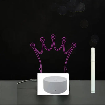 3D Acrylic Board Handwriting Message Board LED Light null