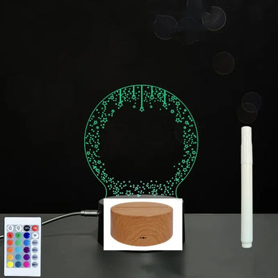 3D Acrylic Board Handwriting Message Board LED Light null