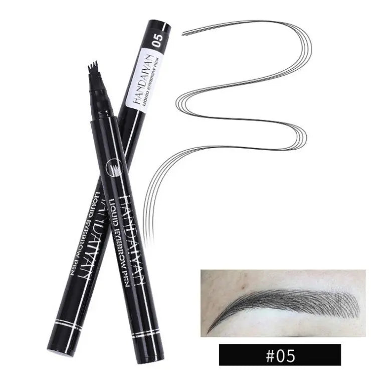 Microblading Eyebrow Pencil Waterproof Fork Tip Tattoo Pen Tinted Fine Sketch.