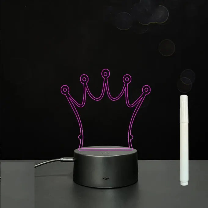 3D Acrylic Board Handwriting Message Board LED Light null