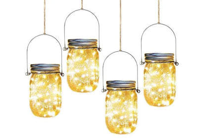 Solar Mason Jar  Light Decoration Mason Jar Light Outdoor Hanging Light Mason Jar Light String null