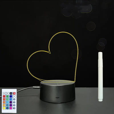 3D Acrylic Board Handwriting Message Board LED Light null