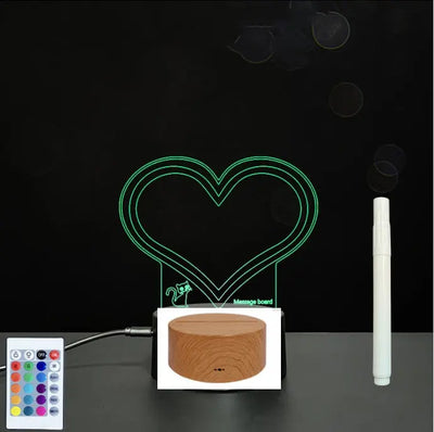 3D Acrylic Board Handwriting Message Board LED Light null