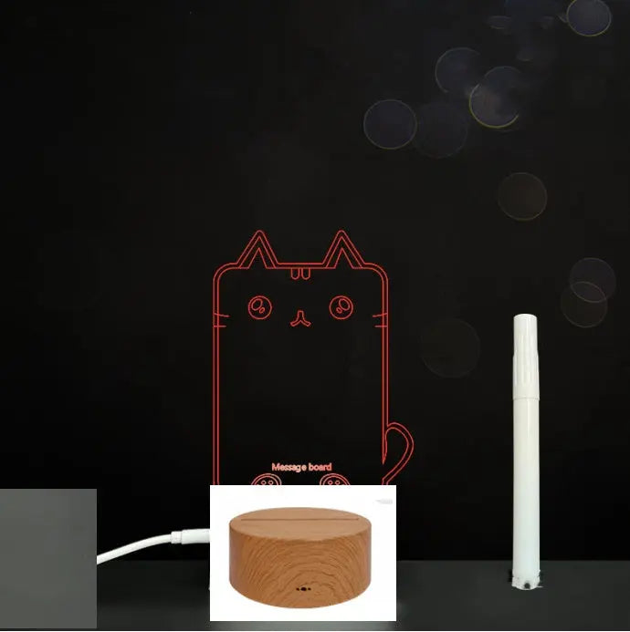 3D Acrylic Board Handwriting Message Board LED Light null