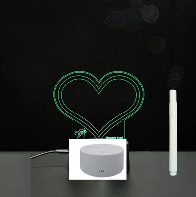 3D Acrylic Board Handwriting Message Board LED Light null