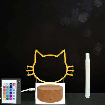 3D Acrylic Board Handwriting Message Board LED Light null