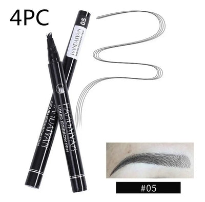 Microblading Eyebrow Pencil Waterproof Fork Tip Tattoo Pen Tinted Fine Sketch.